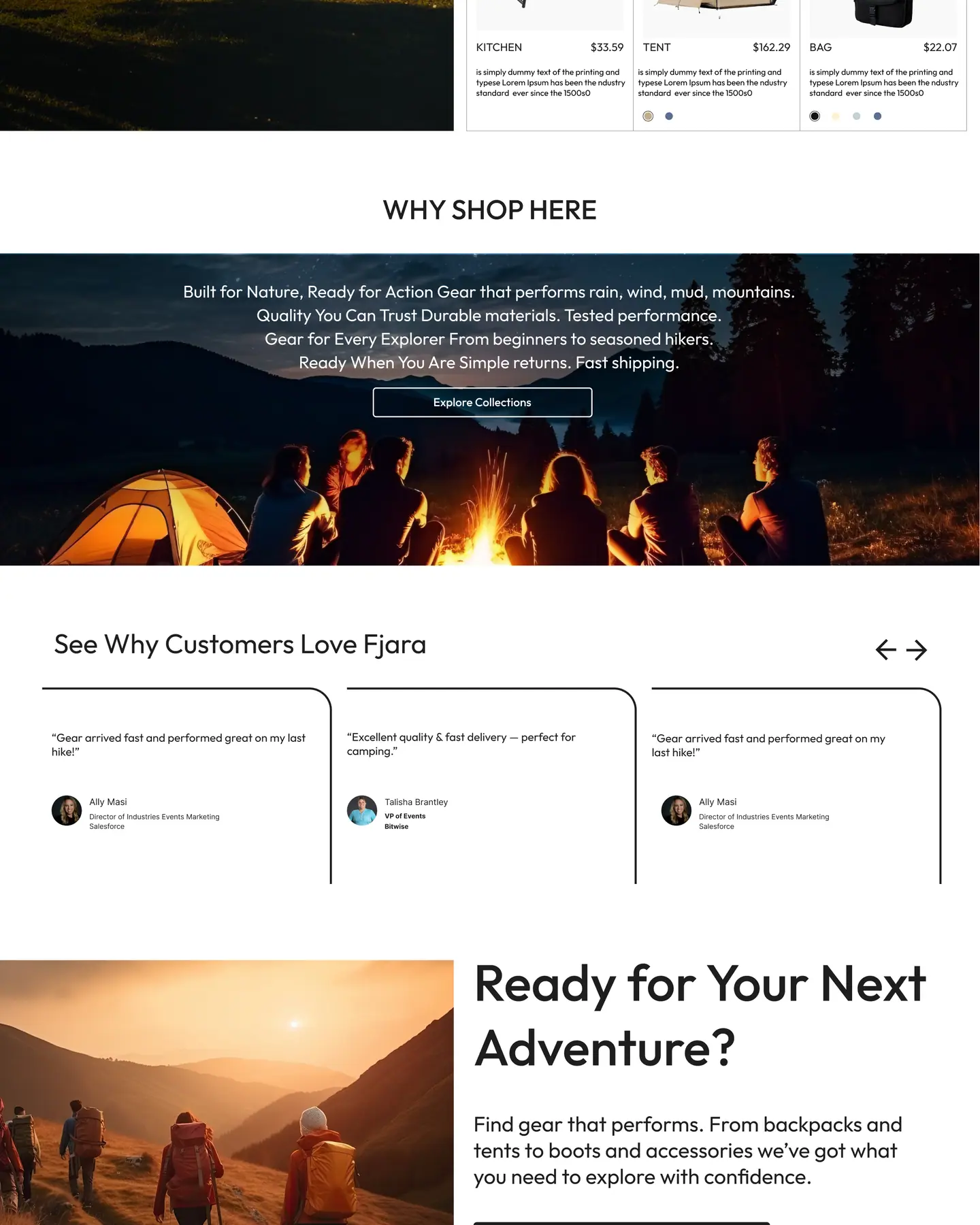 Fjara home page, part 3