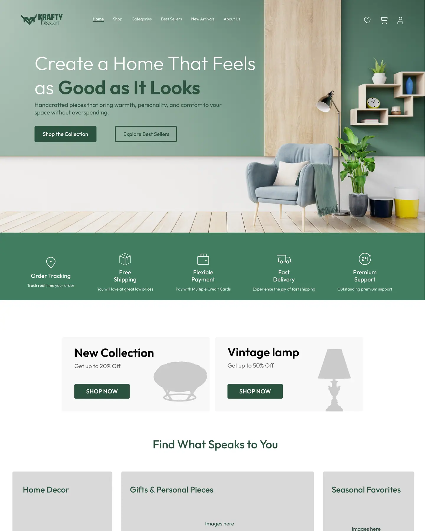 Krafty home page, part 1
