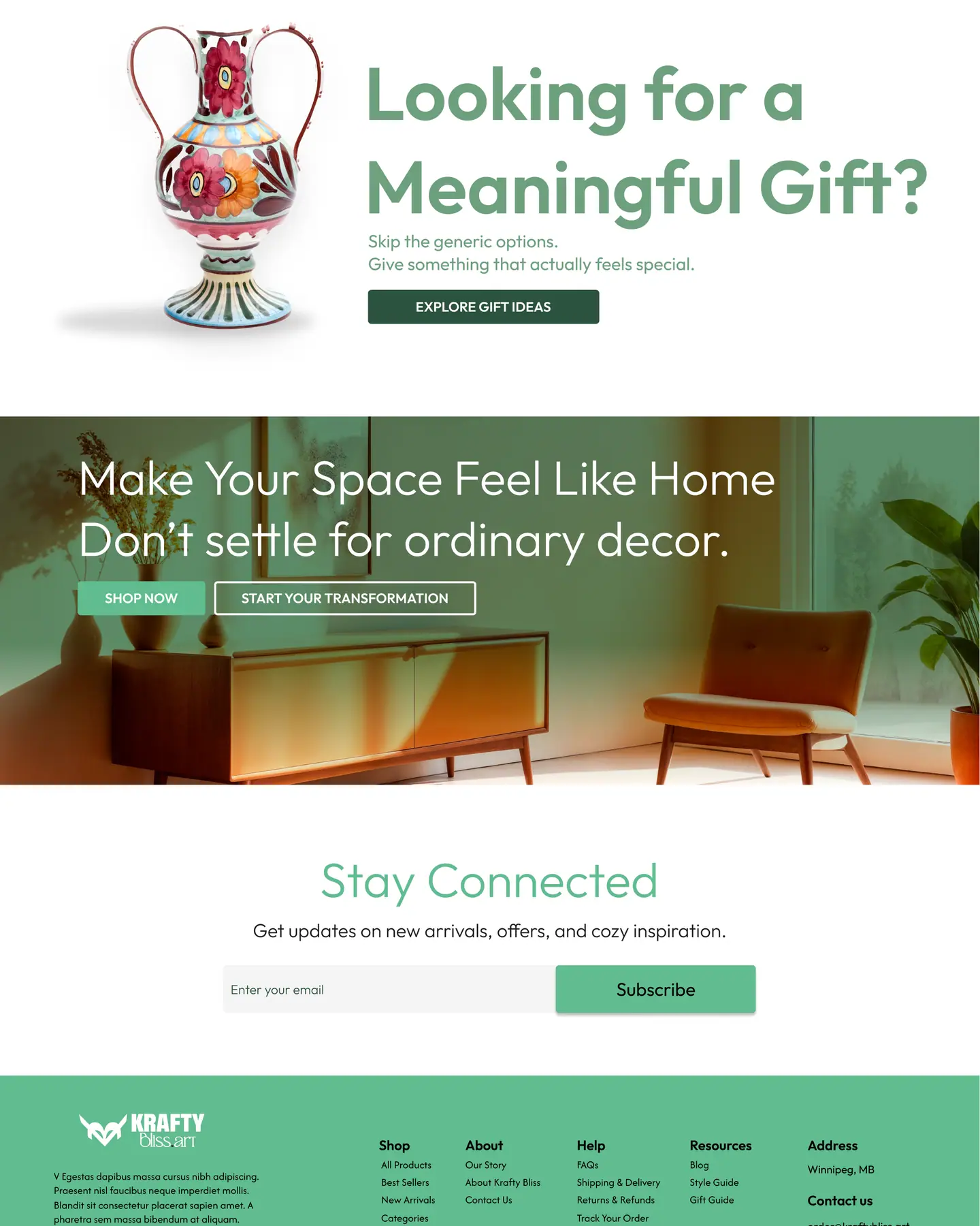 Krafty home page, part 4