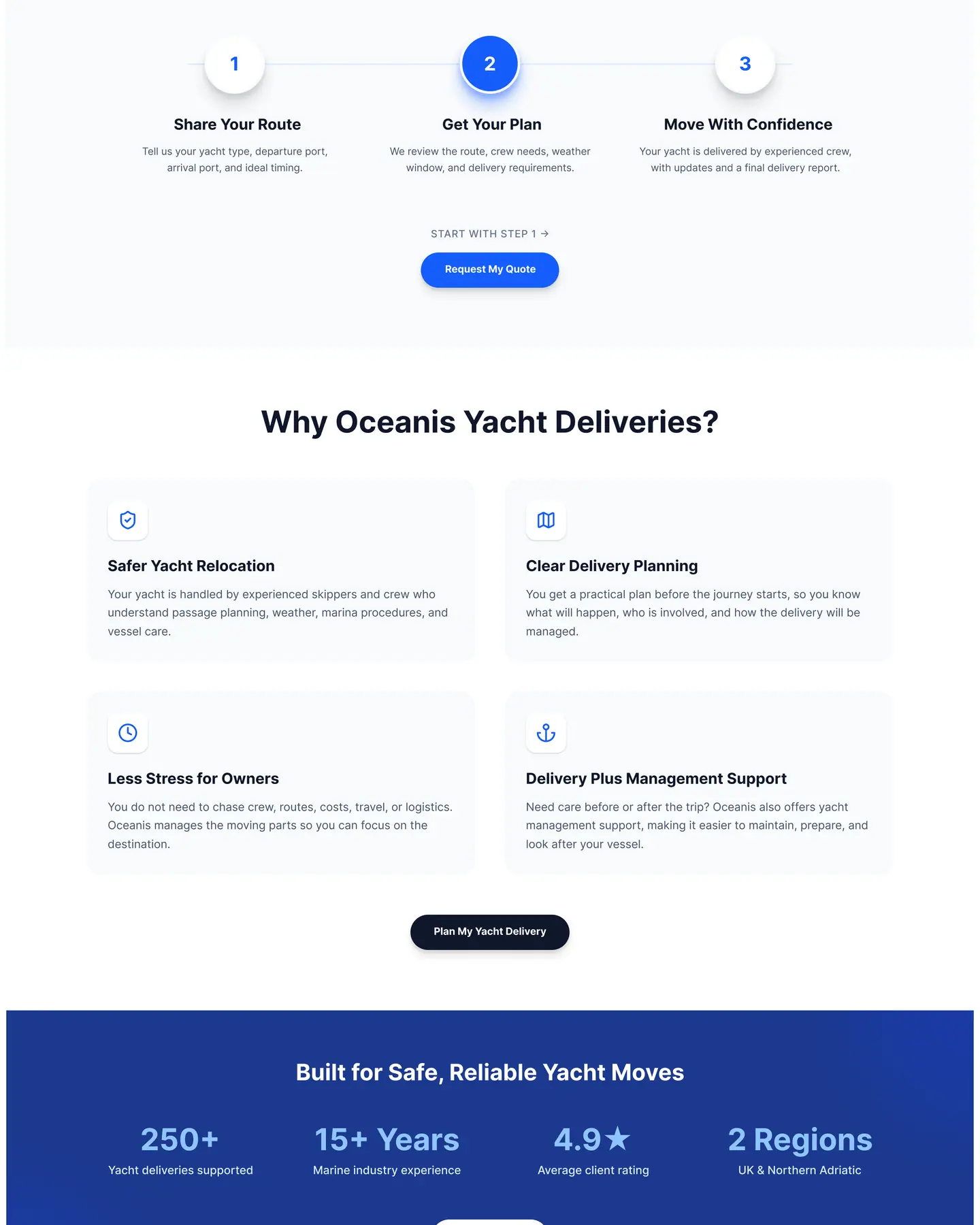Oceanis home page, part 2
