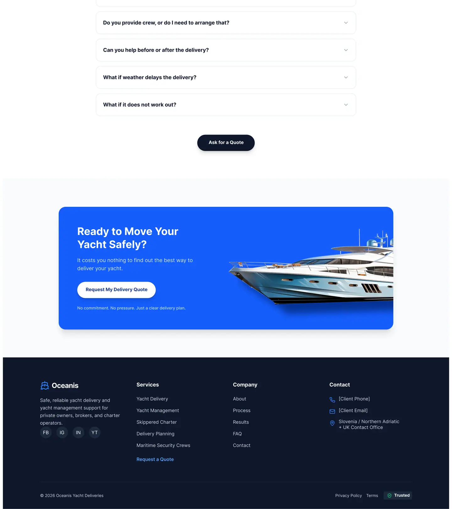 Oceanis home page, part 4