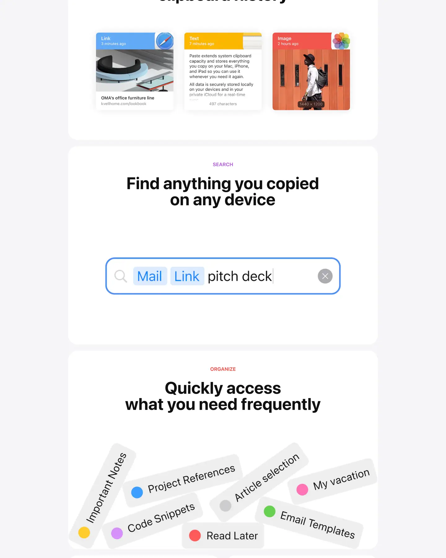 Paste home page, part 2