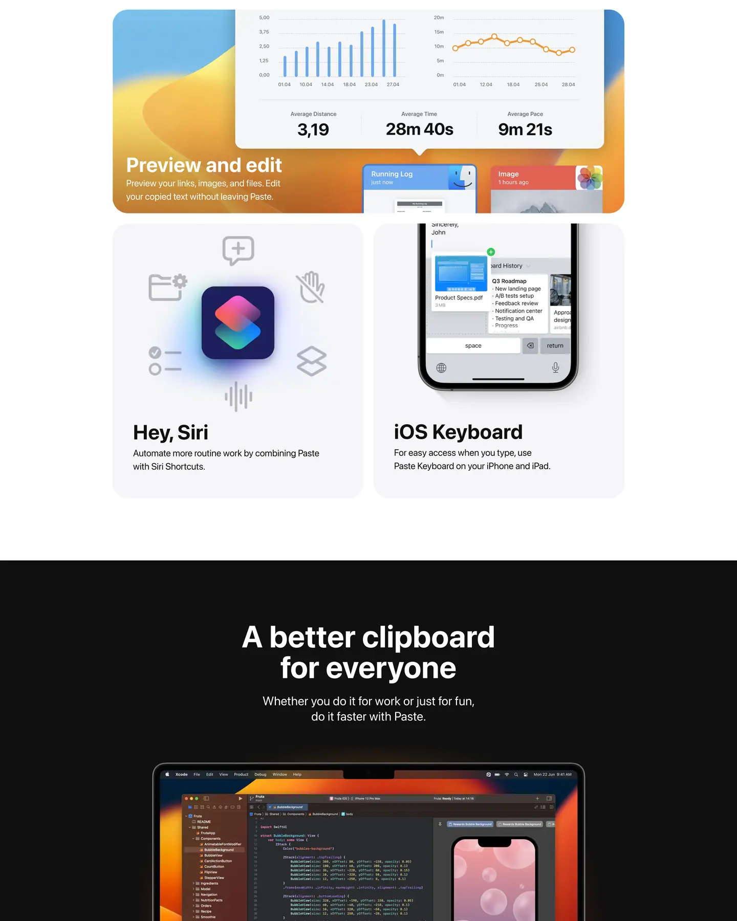 Paste home page, part 4