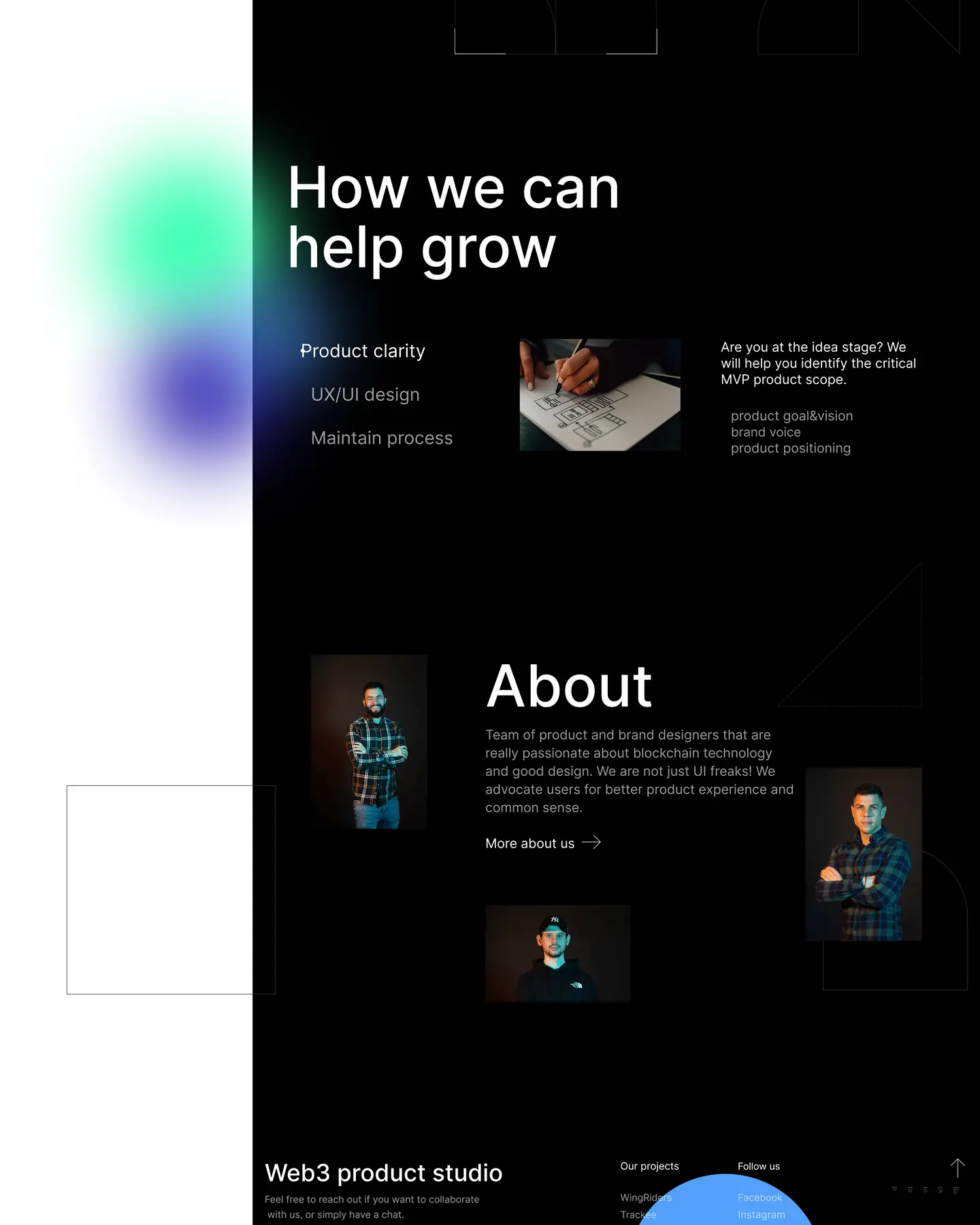 Thirdweb Studio home page, part 3