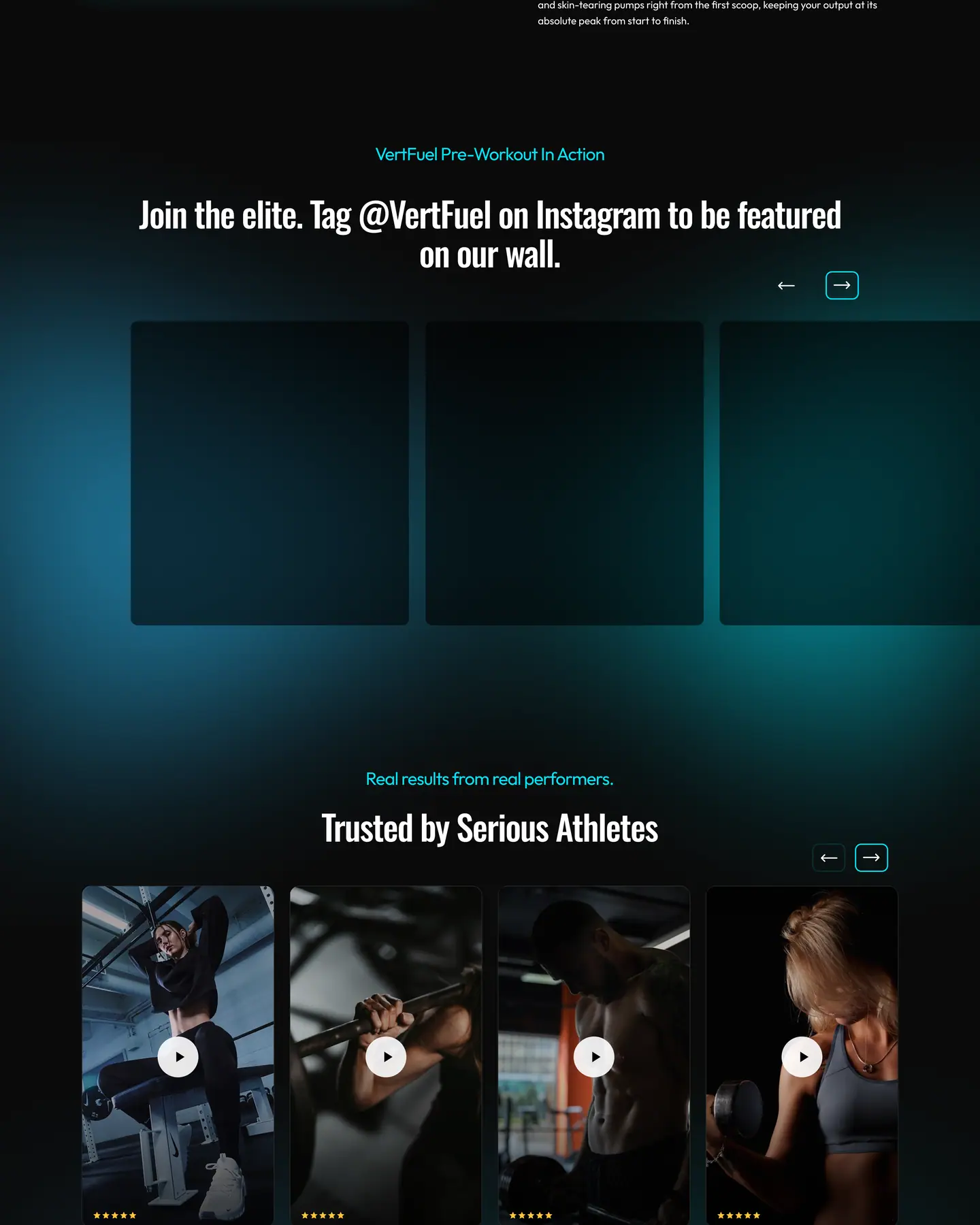 Vertfuel home page, part 4